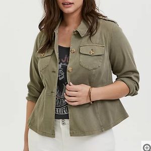 Light Olive Twill Jacket